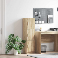 vidaXL Highboard Sonoma Oak 31.5 x 32 x 122.5 cm