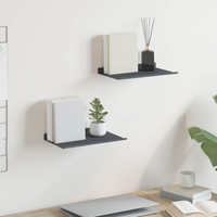 vidaXL Floating Shelf 2 pcs Anthracite 30 x 18 x 2.5 cm Steel