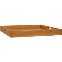 vidaXL Serving Tray 60x60 cm Solid Teak Wood