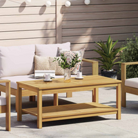 vidaXL Side Table Oil Natural 110 x 55 x 45 cm Solid Acacia Wood