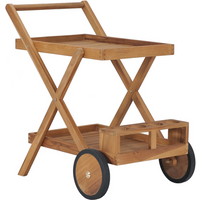 vidaXL Tea Trolley Solid Teak Wood