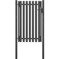 vidaXL Garden Fence Gate Steel 100x150 cm Anthracite
