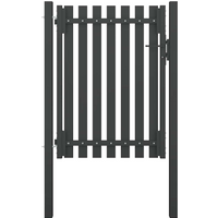 vidaXL Garden Fence Gate Steel 100x125 cm Anthracite