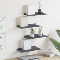 vidaXL Floating Shelf 4 pcs Anthracite 40 x 18 x 2.5 cm Steel