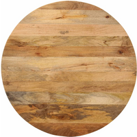vidaXL Table Top Ø 90x3.8 cm Round Solid Wood Mango