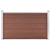 vidaXL Garden Fence WPC 180x105 cm Brown