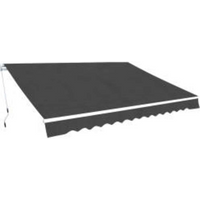 vidaXL Folding Awning Manual Operated 600 cm Anthracite
