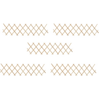 vidaXL Trellis Fences 5 pcs Firwood 180x30 cm