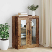 vidaXL Hanging Wall Cabinet Brown 69.5 x 34 x 90 cm Engineered wood