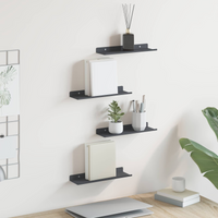 vidaXL Floating Shelf 4 pcs Anthracite 30 x 9 x 2.5 cm Steel