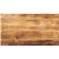 vidaXL Table Top 120x50x3.8 cm Rectangular Solid Wood Rough Mango