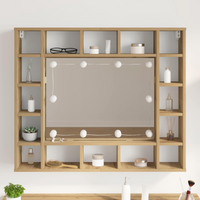 vidaXL Mirror Lights White 4.5 x 4.5 x 4.8 cm Plastic