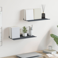 vidaXL Floating Shelf 2 pcs Anthracite 40 x 18 x 2.5 cm Steel
