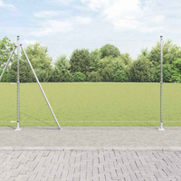 vidaXL Fence Post Silver 25 x 1.5 m (25 mm mesh) Steel