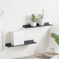 vidaXL Floating Shelf 2 pcs Anthracite 40 x 9 x 2.5 cm Steel