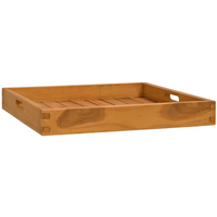 vidaXL Serving Tray 50x50 cm Solid Teak Wood