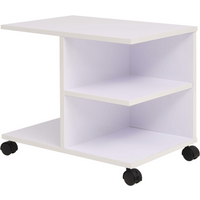 vidaXL Rolling Shelf 50x35x42 cm White