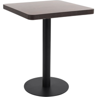 vidaXL Bistro Table Dark Brown 60X60 cm MDF