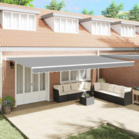 vidaXL Awning Frame Manual White 600 x 350 cm Aluminium