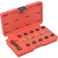 vidaXL 16 Piece Spark Plug Thread Repair Tool Kit M14x1.25