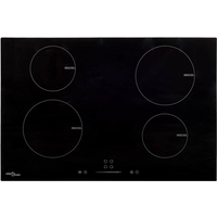 vidaXL Induction Hob with 4 Burners Touch Control Glass 77 cm 7000 W
