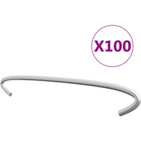 vidaXL Gabion Hooks 100 pcs Galvanised Steel 20 cm