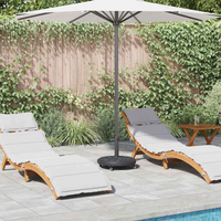 vidaXL Parasol Base Art Deco Black ร 45 x 39.5 cm Iron