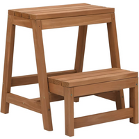 vidaXL Foldable Step Stool Solid Firwood