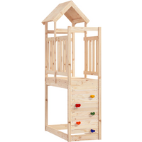 vidaXL Play Tower Brown 53 x 110.5 x 214 cm Solid Pine Wood