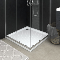 vidaXL Shower Base Tray with Dots White 90x90x4 cm ABS