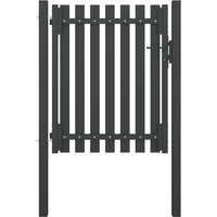 vidaXL Garden Fence Gate Steel 100x100 cm Anthracite