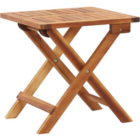 vidaXL Folding Garden Coffee Table 40x40x40 cm Solid Acacia Wood