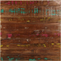 vidaXL Table Top 80x80x1.5 cm Square Solid Wood Reclaimed