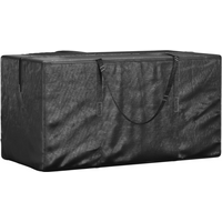 vidaXL Christmas Tree Storage Bag Black 150x75x75 cm Polyethylene
