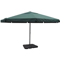 vidaXL Aluminium Garden Parasol with Portable Base Green