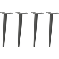 vidaXL Coffee Table Legs Conical Shape 4 pcs Anthracite 42-43 cm Steel