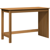 vidaXL Desk Honey Brown 112 x 50 x 75 cm Solid Pine Wood