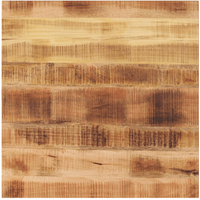 vidaXL Table Top 80x80x1.5 cm Square Solid Wood Rough Mango