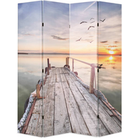 vidaXL Folding Room Divider 160x170 cm Lake