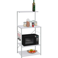 vidaXL Microwave Cabinet White 60x39.6x123 cm Engineered Wood