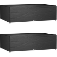 vidaXL Garden Furniture Covers 2 pcs 12 Eyelets 227x152x65 cm Rectangular