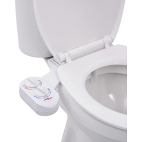 vidaXL Bidet Toilet Seat Attachment Hot Cold Water Single Nozzle