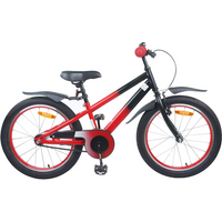 vidaXL Kids Bike 22'' for 7-12 Years Old Red Black