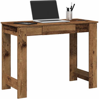 vidaXL Desk Old Wood 100x45x75 cm Engineered Wood