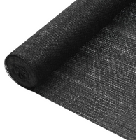 vidaXL Privacy Net Black 2x25 m HDPE 75 g/m²