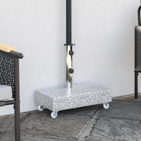 vidaXL Umbrella Base Light Grey 45x25x8.3 cm Granite