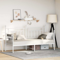 vidaXL Daybed Frame White 80 x 200 cm Steel