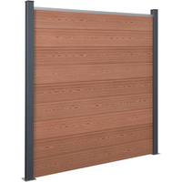 vidaXL Fence Panel Set Brown 180x186 cm WPC
