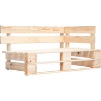 vidaXL Garden Pallet Corner Bench Wood