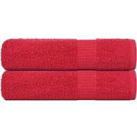 vidaXL Hand Towels "FROGN" 2 pcs Red 50x100 cm 360 gsm